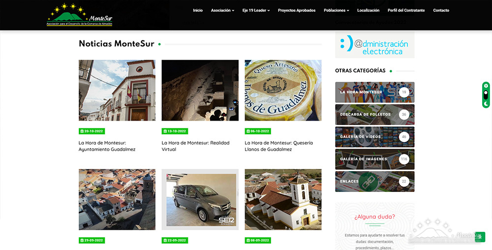 La Hora de Montesur: Nueva página web Montesur